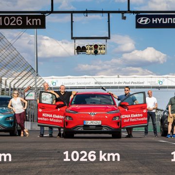 Hyundai Kona Electric stanovil rekord v dojezdu: na jediné nabití ujel 1026 kilometrů